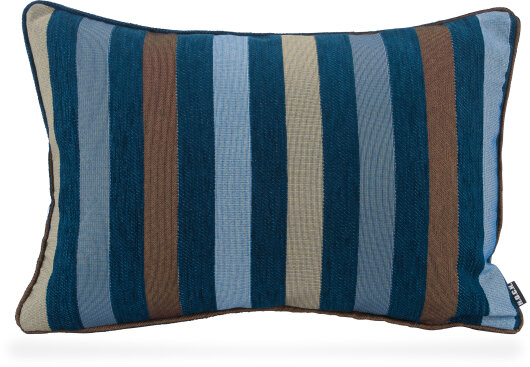 H.O.C.K. Karoo Dekokissen mit Keder 60x40cm blue col. 03