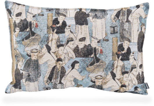 H.O.C.K. Ichiba Kissen mit Biese 60x40cm col. 03