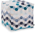 H.O.C.K. Blue Moon Bean Cube Pouf 40x40x40cm blue col. 538