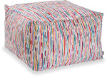 H.O.C.K. Swirly Line Bean Cube Pouf 55x55x35cm col. 540