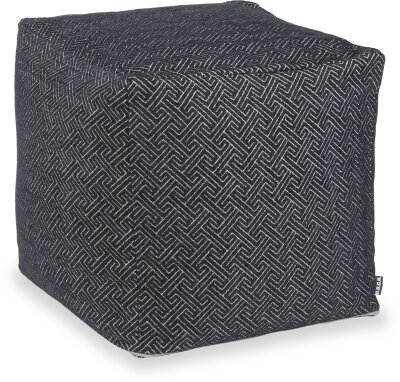 H.O.C.K. Onixemon Bean Cube Pouf 40x40x40cm black col. 32