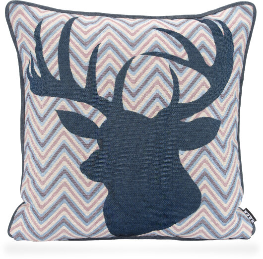 H.O.C.K. Harry Hirsch Wendekissen mit Keder 45x45cm blau col. 51