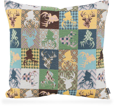 H.O.C.K. Harry Hirsch Tegan Patch Dekokissen 50x50cm...