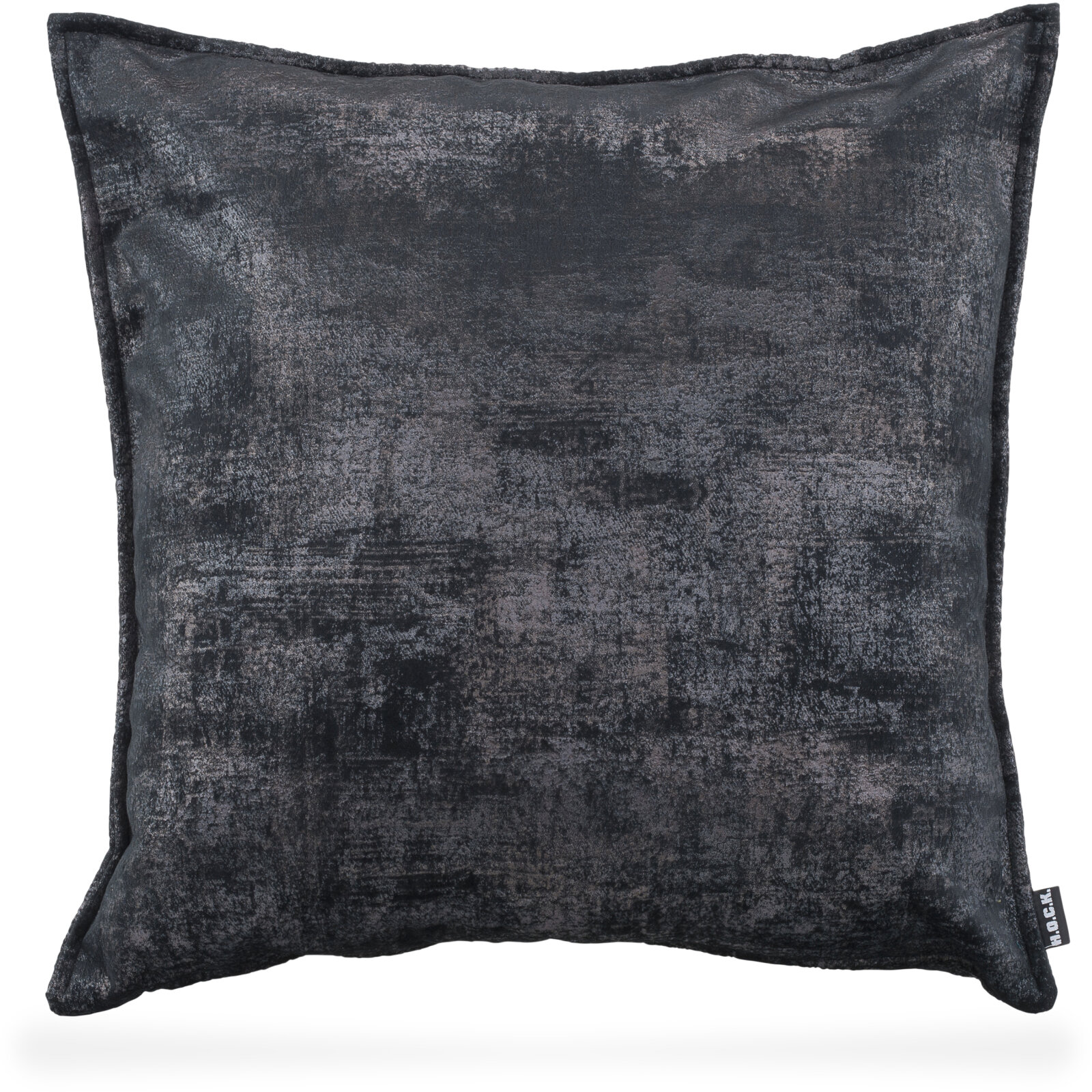 H.O.C.K. Hypnos Dekokissen mit Biese 50x50cm schwarz col. 018