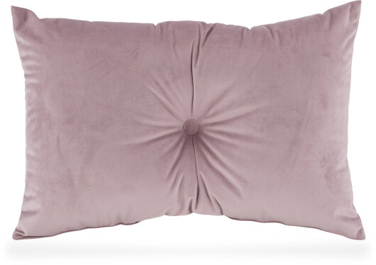 H.O.C.K. Nobile Samt Kissen mit Knopf zugenäht 60x40cm light-rosy 023 rose