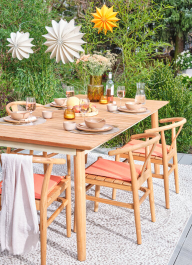 H.O.C.K. Caribe Outdoor Sitzkissen MINNI 40x40x2cm orange naranja col. 01