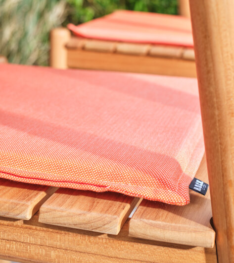 H.O.C.K. Caribe Outdoor Sitzkissen MINNI 40x40x2cm orange naranja col. 01