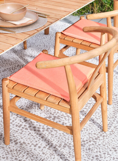 H.O.C.K. Caribe Outdoor Sitzkissen MINNI 40x40x2cm orange naranja col. 01