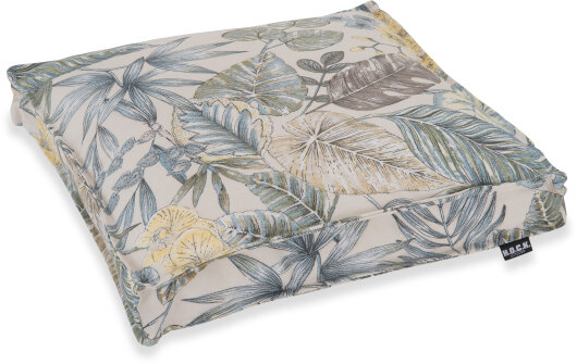 H.O.C.K. Eliza-Bouquet Outdoor Sitzkissen Blumen-Motiv 40x40x5cm natur