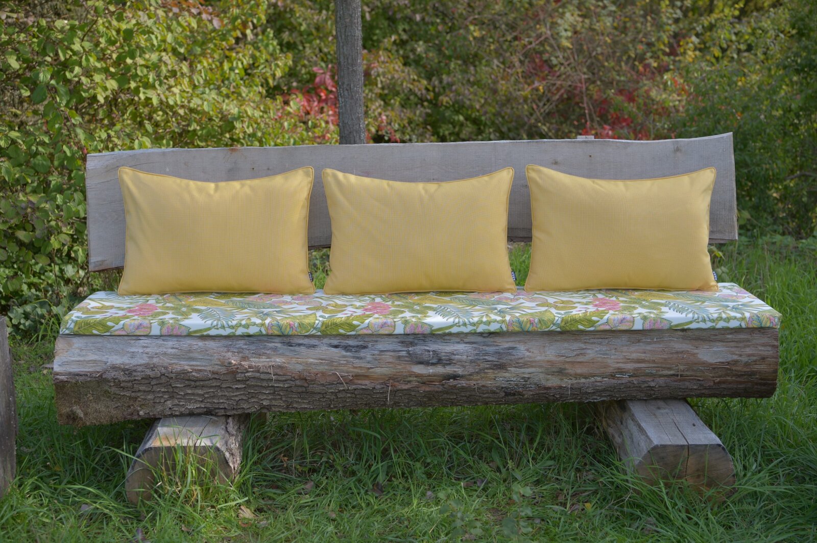 H.O.C.K. Sparkle Outdoor Kissen mit Keder 60x40cm gelb