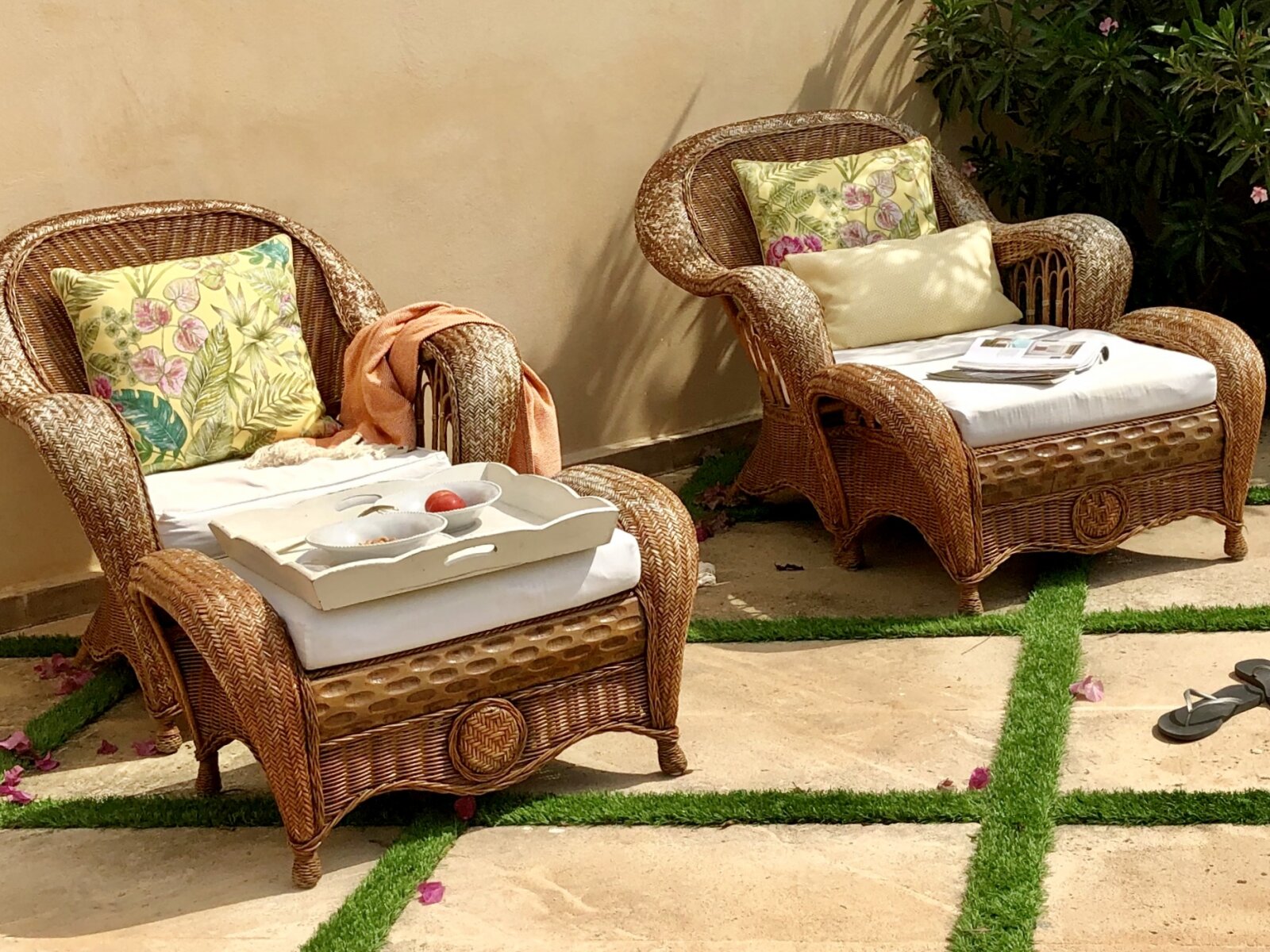 H.O.C.K. Sparkle Outdoor Kissen mit Keder 60x40cm gelb