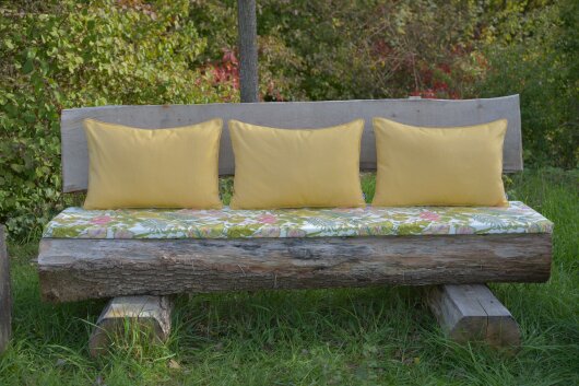 H.O.C.K. Sparkle Outdoor Kissen mit Keder 60x40cm gelb