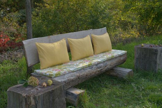 H.O.C.K. Sparkle Outdoor Kissen mit Keder 60x40cm gelb