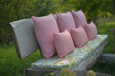 H.O.C.K. Pepe-Helix Outdoor Kissen mit Keder 50x50cm rot