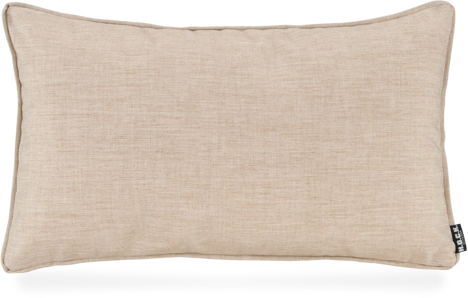 H.O.C.K. Lino-Leinen Outdoor Kissen mit Keder 50x30cm melange sand