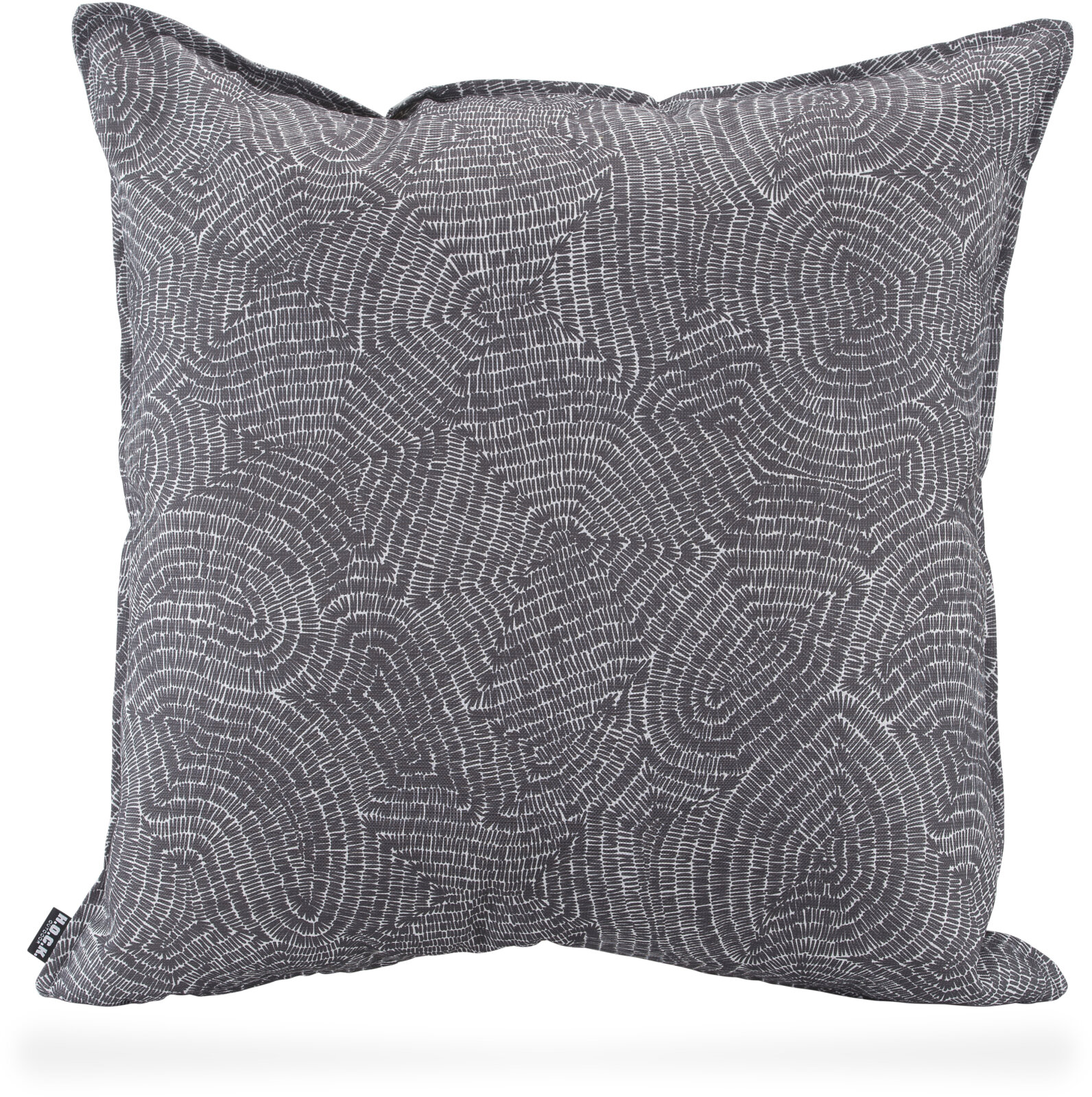 H.O.C.K. Ethno-Elephant Outdoor Wendekissen Elefanten-Motiv mit Biese 50x50cm grau