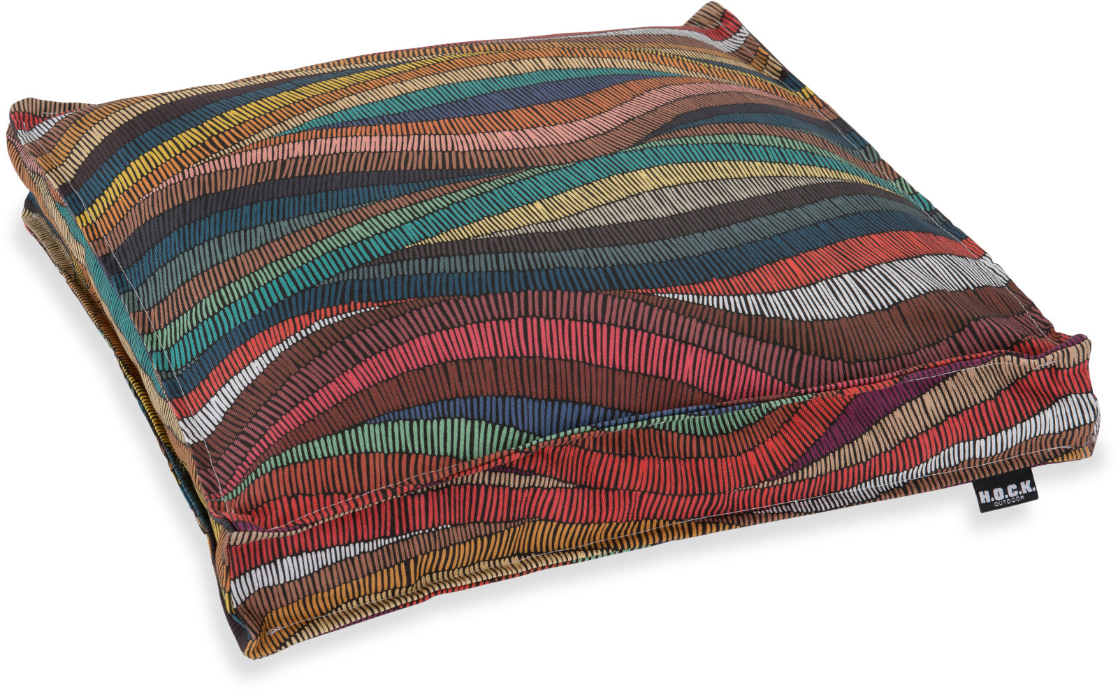 H.O.C.K. Peggy multicolor Outdoor Sitzkissen mit Biese 40x40x5cm bunt design