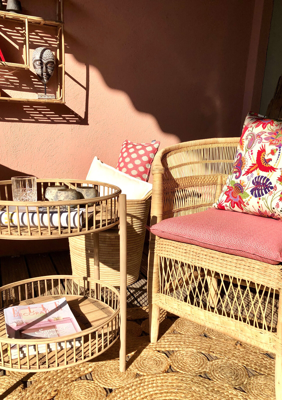H.O.C.K. Leila Garden Outdoor Kissen mit Biese 50x50cm