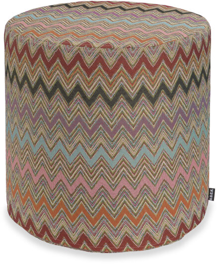 H.O.C.K. Cahlil Hocker rund Pouf Ø45x45cm multicolor boho