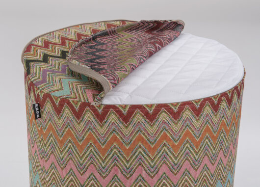 H.O.C.K. Cahlil Hocker rund Pouf Ø45x45cm multicolor boho