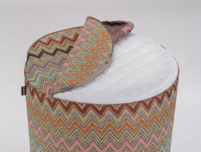 H.O.C.K. Cahlil Hocker rund Pouf Ø45x45cm...