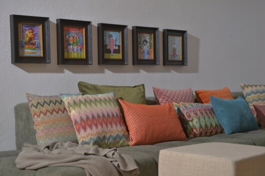 H.O.C.K. Esra Dekokissen 60x60cm multicolor boho