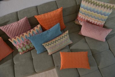 H.O.C.K. Cahlil Dekokissen 50x30cm multicolor boho