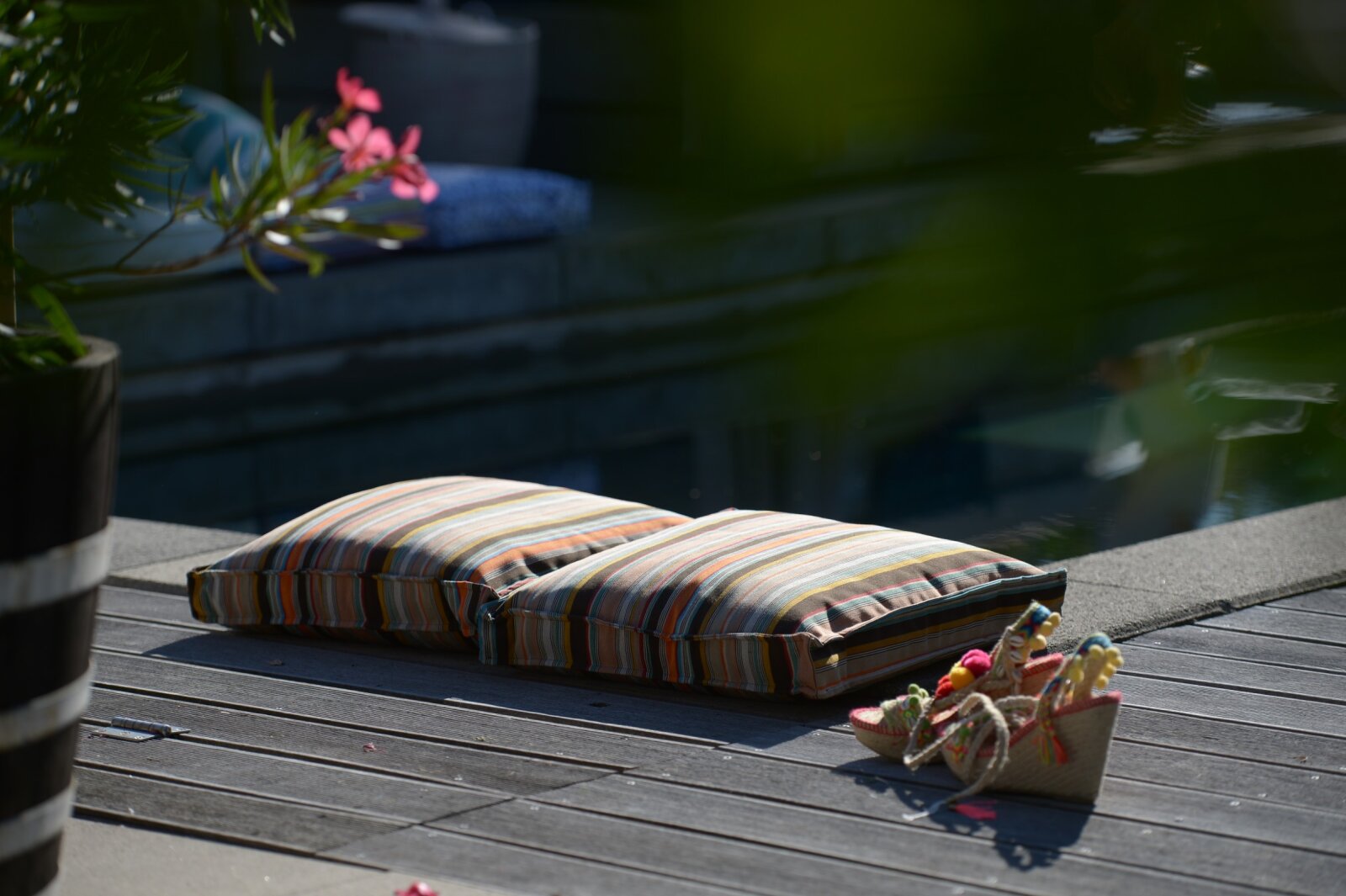 H.O.C.K. Yucatan Outdoor Sitzkissen CLOU 40x40x5cm braun
