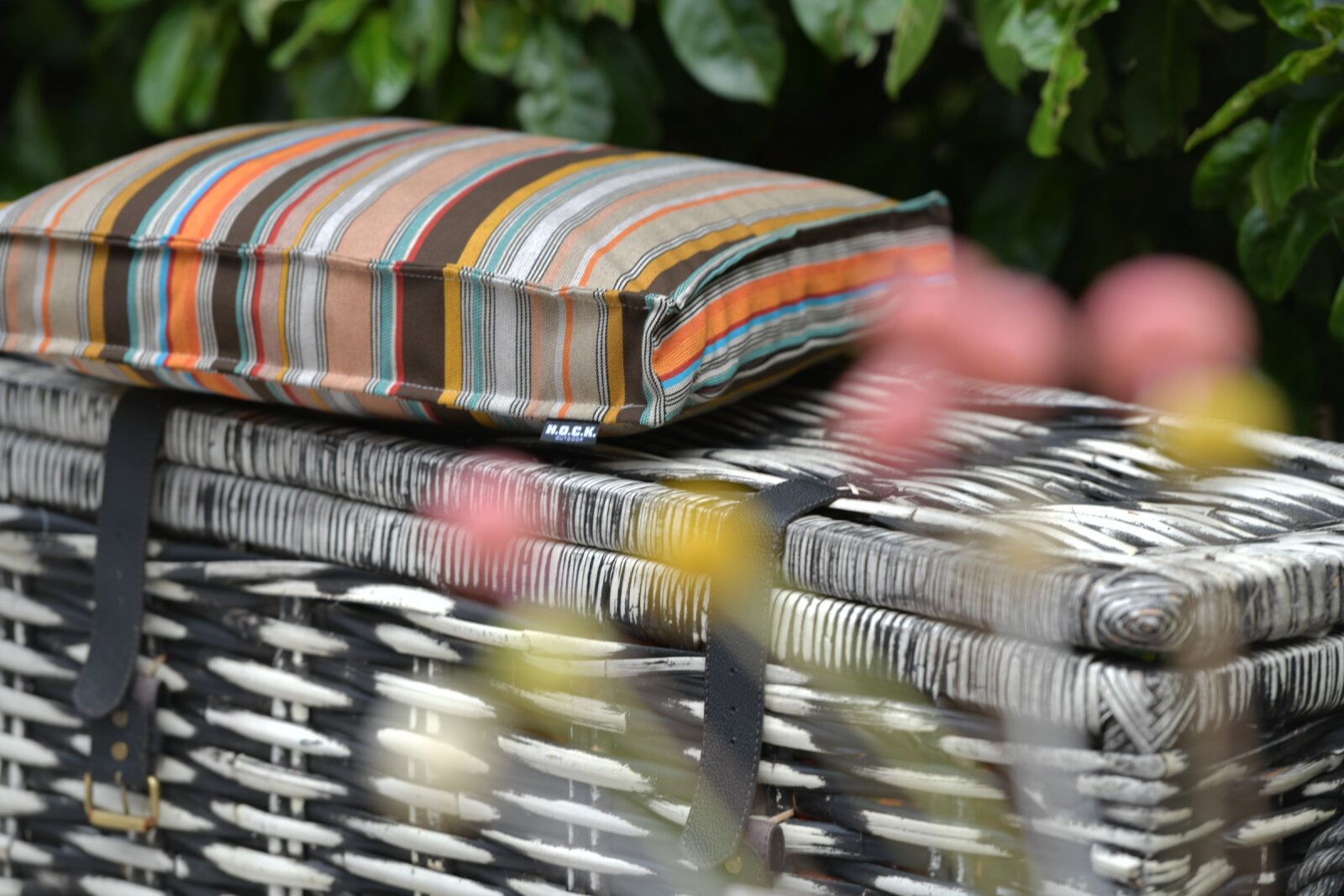H.O.C.K. Yucatan Outdoor Sitzkissen CLOU 40x40x5cm braun