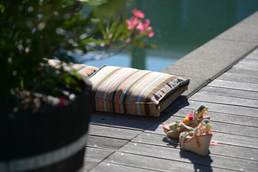 H.O.C.K. Yucatan Outdoor Sitzkissen CLOU 40x40x5cm braun