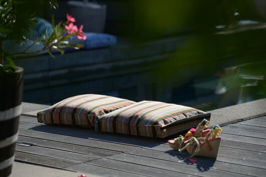 H.O.C.K. Yucatan Outdoor Sitzkissen CLOU 40x40x5cm braun