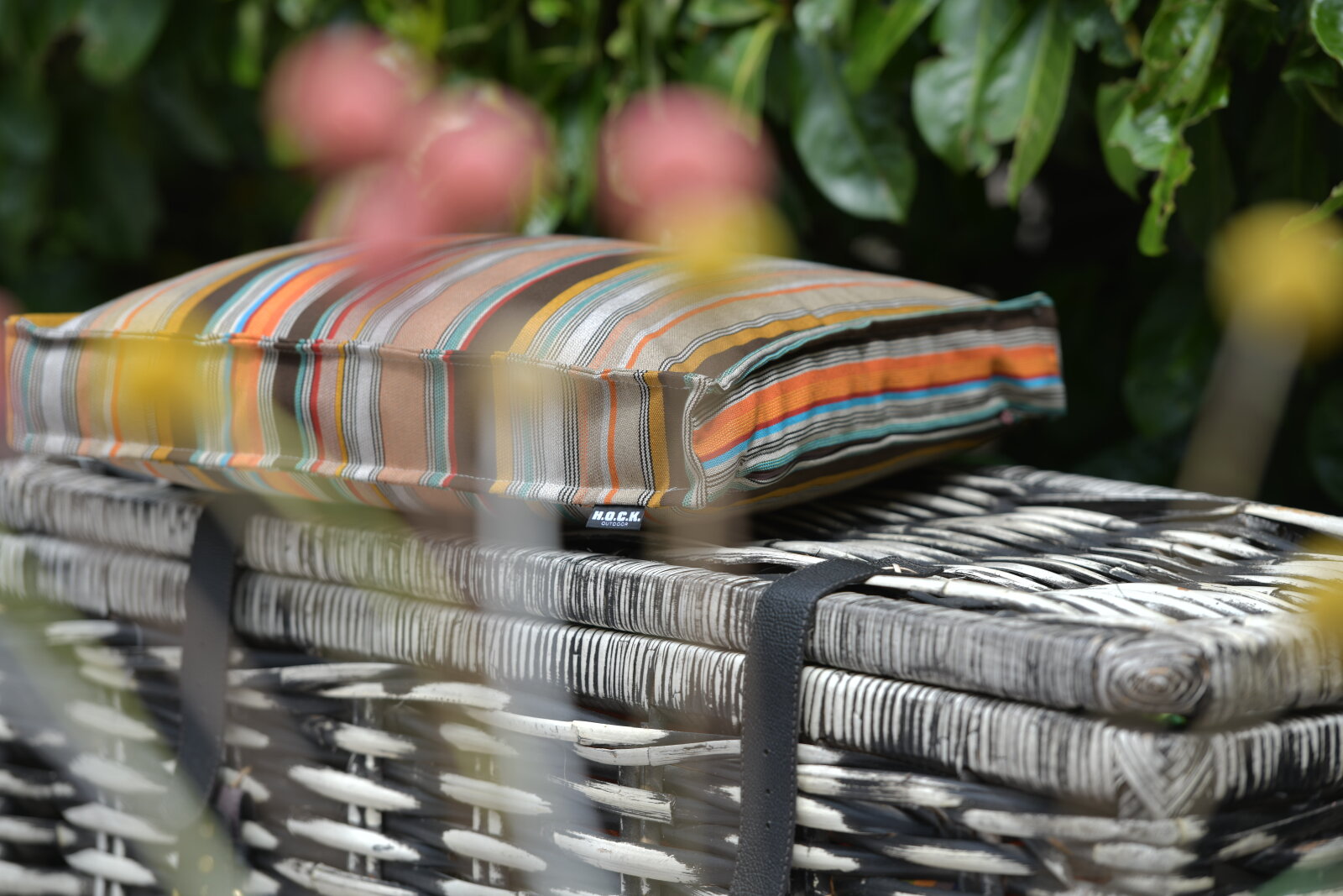 H.O.C.K. Yucatan Outdoor Sitzkissen CLOU 50x50x5cm braun