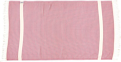 H.O.C.K. Decke Lovely Stripes mit Fransen 100x180cm rot