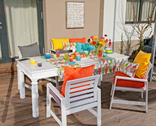 H.O.C.K. Classic Uni Outdoor Kissen 60x60cm orange