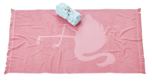 H.O.C.K. Strandhandtuch Costa Rica Towel 90x160cm Flamingo blossom 1626