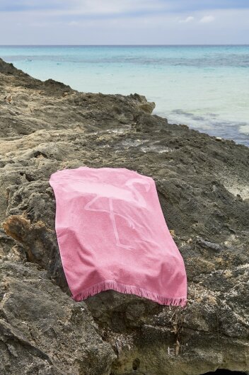 H.O.C.K. Strandhandtuch Costa Rica Towel 90x160cm Flamingo blossom 1626