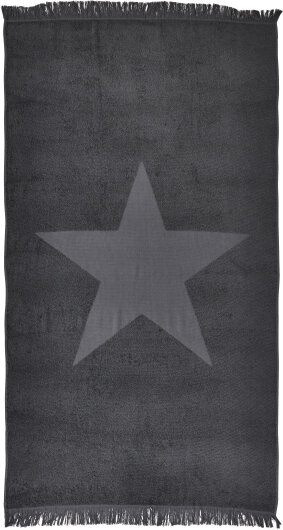 H.O.C.K. Strandhandtuch Costa Rica Towel 90x160cm Star anthrazit 3900