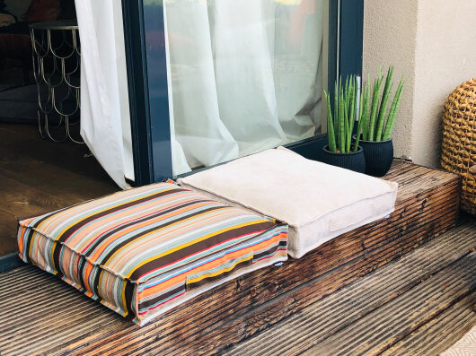 H.O.C.K. Yucatan Outdoor Matratzenkissen 50x50x10cm braun