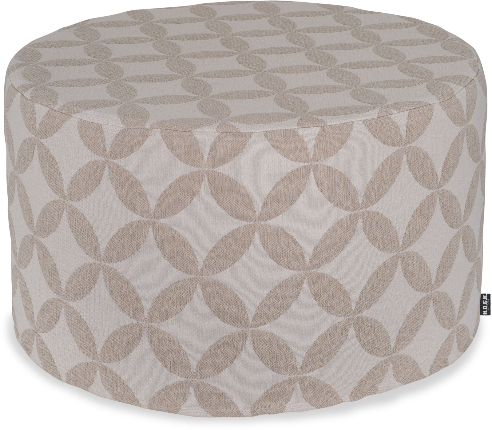 H.O.C.K. Luna Outdoor Hocker rund Pouf ø60x40cm natur