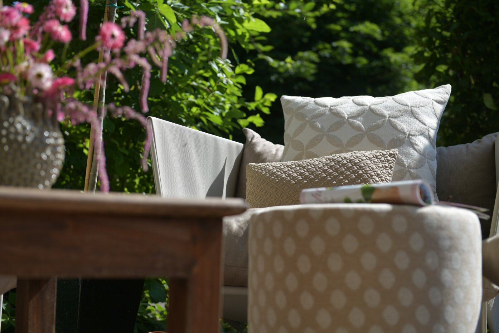 H.O.C.K. Giulio Outdoor Kissen 50x30cm taupe