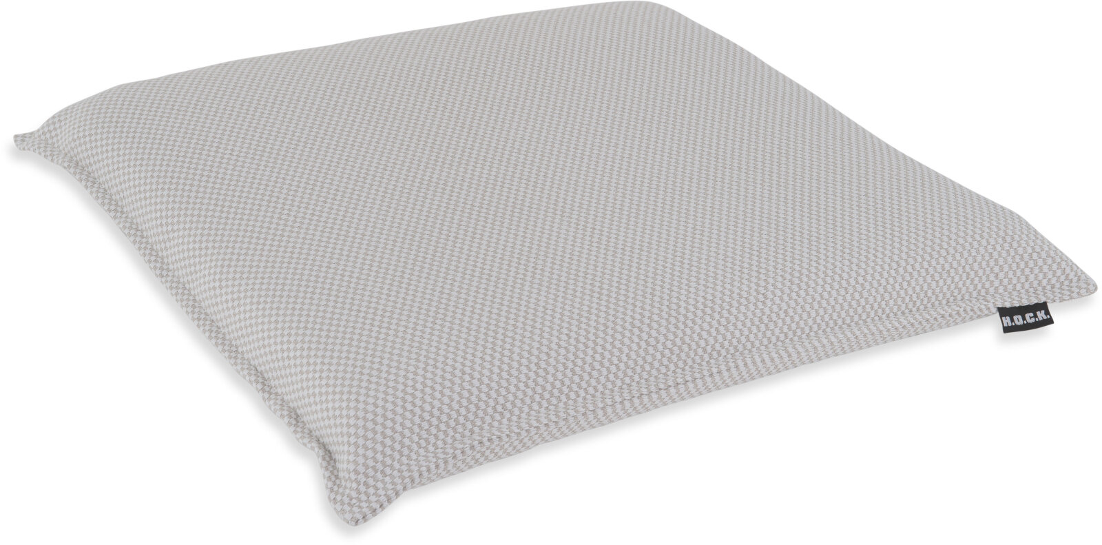 H.O.C.K. Allam Outdoor Sitzkissen kariert BLISS 45x45x6cm natur nanu