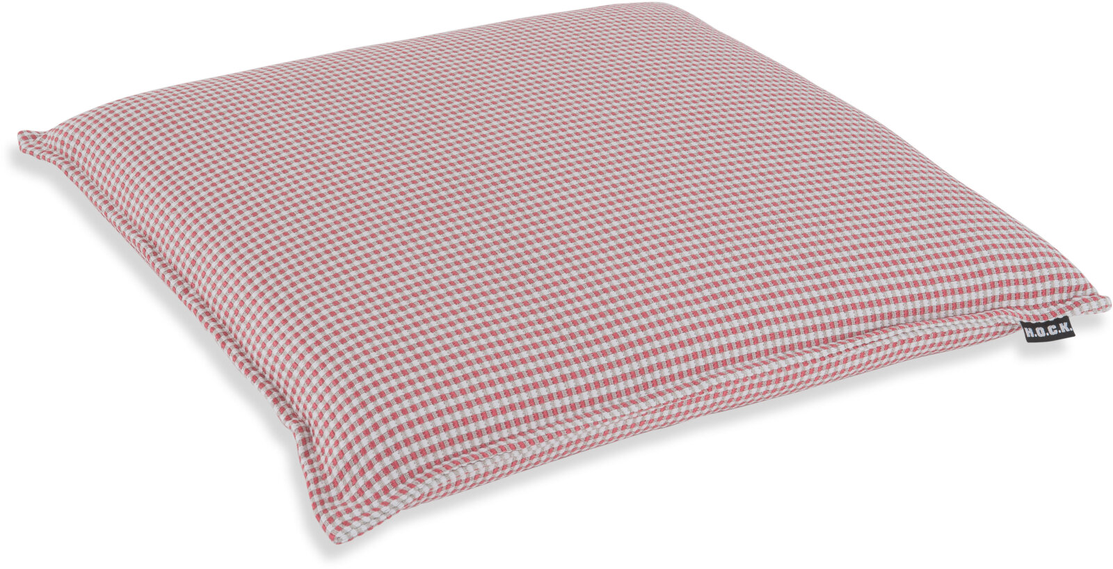 H.O.C.K. Allam Outdoor Sitzkissen kariert BLISS 45x45x6cm rot nanu