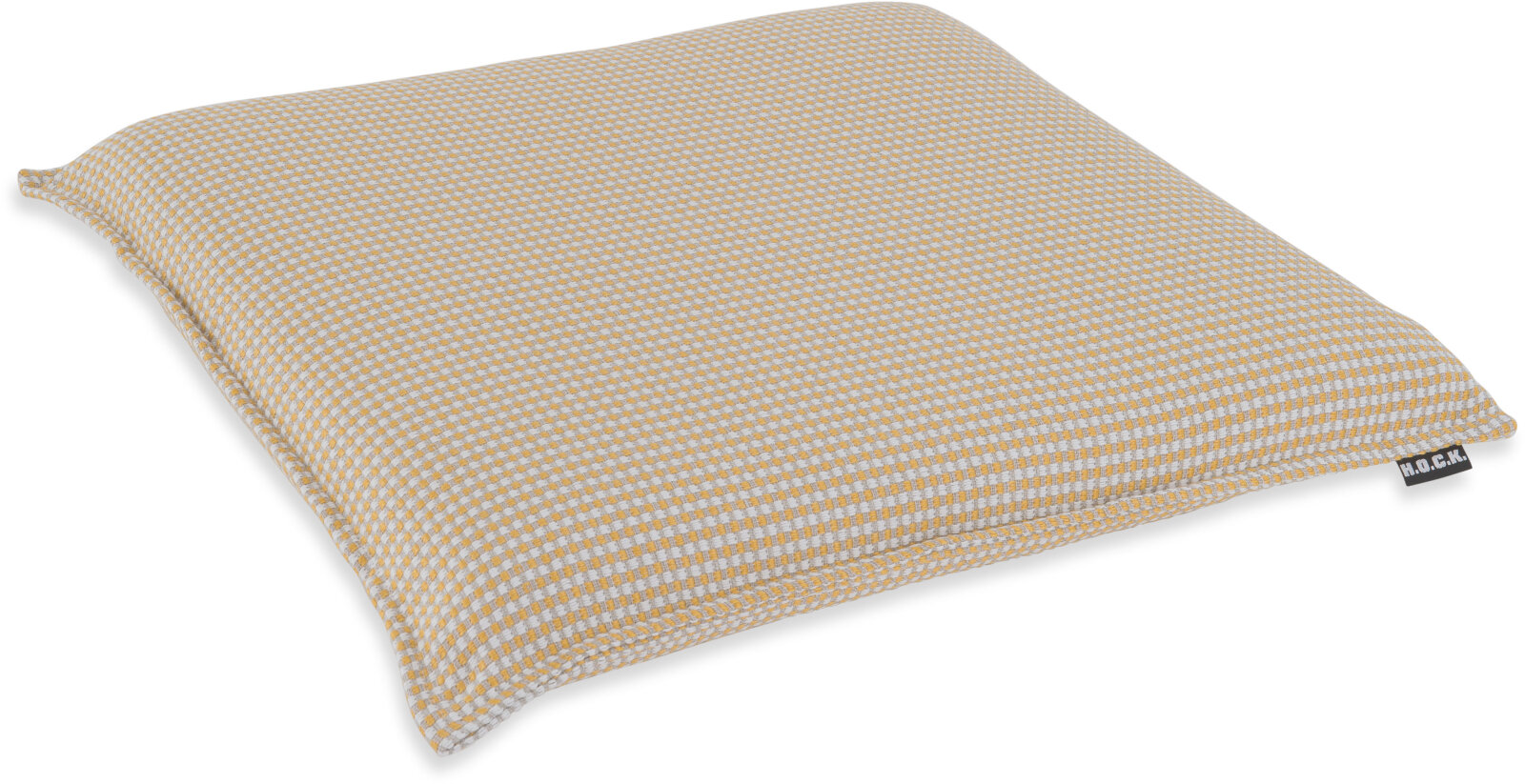 H.O.C.K. Allam Outdoor Sitzkissen kariert BLISS 45x45x6cm gelb nanu