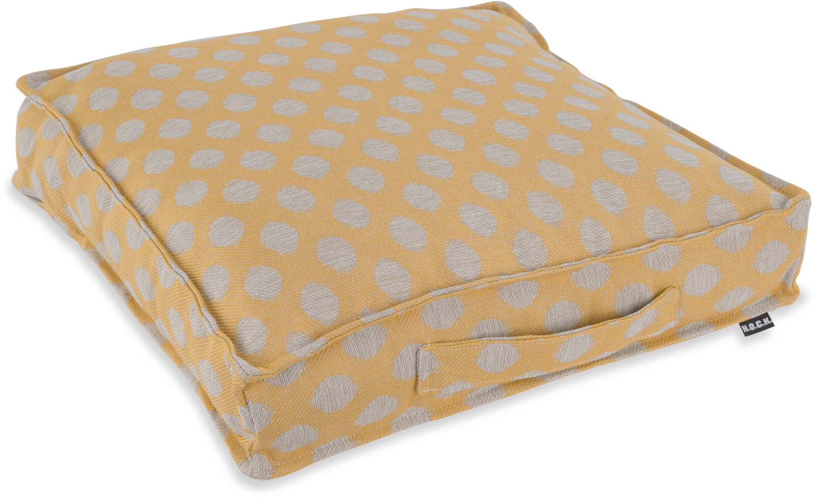 H.O.C.K. Banno dots Outdoor Matratzenkissen Punkte 50x50x10cm gelb nanu
