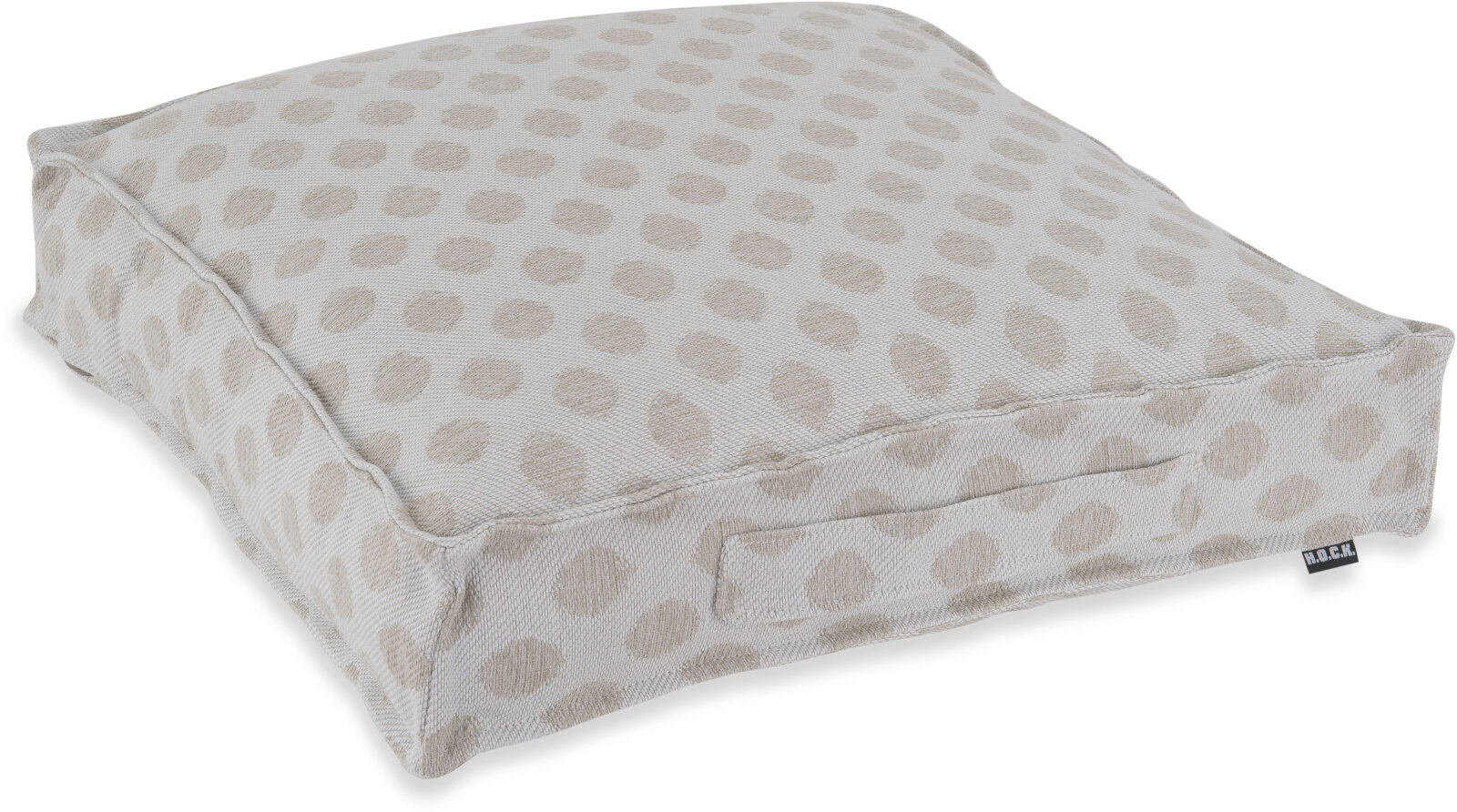 H.O.C.K. Banno dots Outdoor Matratzenkissen Punkte 50x50x10cm natur nanu