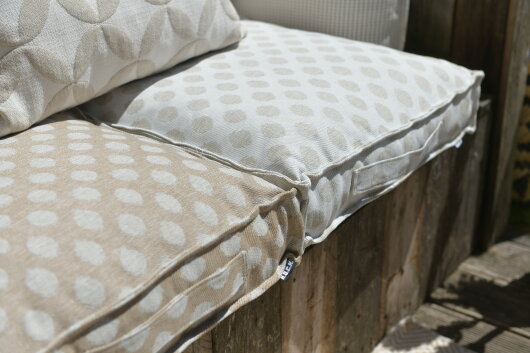 H.O.C.K. Banno dots Outdoor Matratzenkissen Punkte 50x50x10cm beige nanu