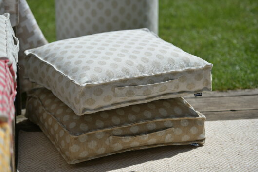 H.O.C.K. Banno dots Outdoor Matratzenkissen Punkte 50x50x10cm beige nanu