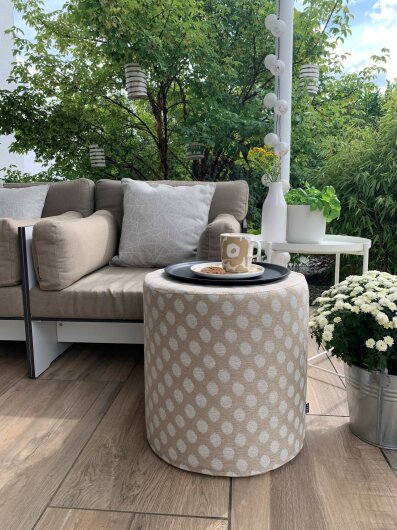 H.O.C.K. Baba Outdoor Kissen mit Keder 50x50cm natur nanu