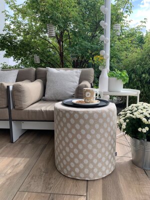 H.O.C.K. Baba Outdoor Kissen mit Keder 50x50cm natur nanu