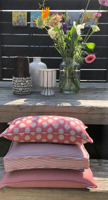 Kersten Vase Polyresin mit Muscheln 17x17x32cm braun